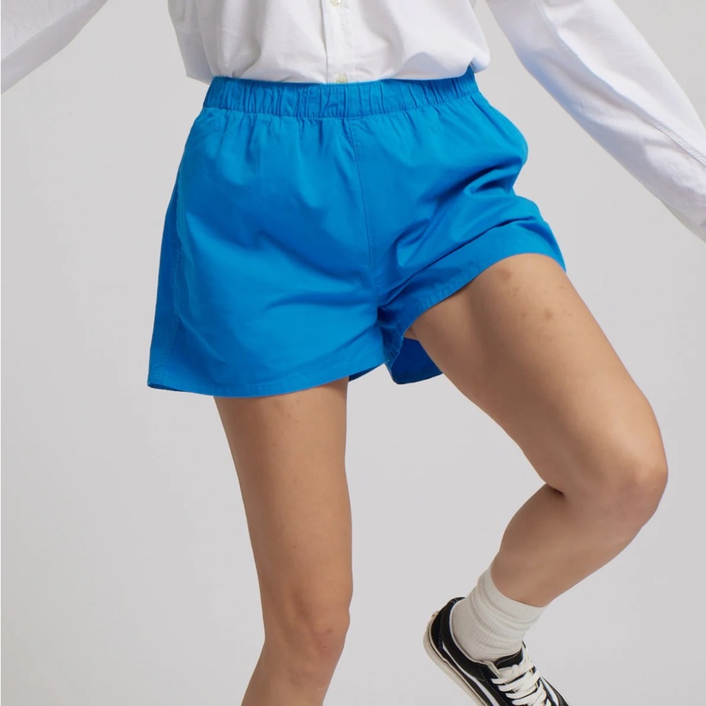 Colorful Standard Women Organic Twill Shorts - Pacific Blue